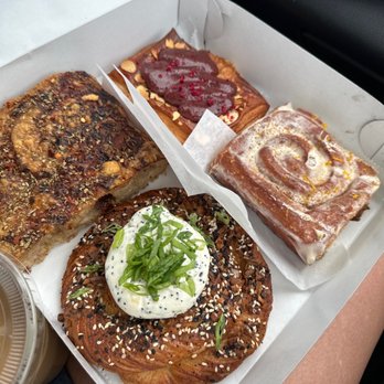 Brown Bear Bakery - Raspberry almond croissant, cinnamon roll, focaccia pizza, and everything bagel croissant. - Bakeries Near Me - Cincinnati, Ohio Brown Bear Bakery - Raspberry almond croissant, cinnamon roll, focaccia pizza, and everything bagel croissant. - Bakeries Near Me - Cincinnati, Ohio