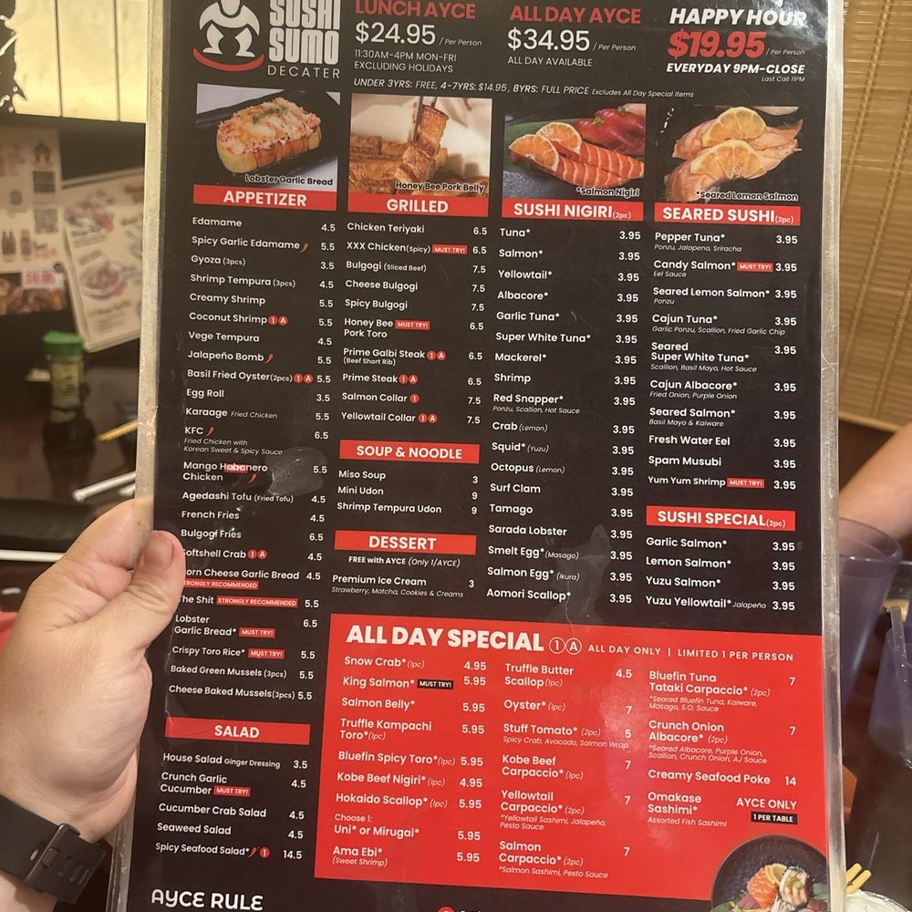 Sushi Sumo Decatur - Menu - Sushi Bars Near Me - Las Vegas, Nevada Sushi Sumo Decatur - Menu - Sushi Bars Near Me - Las Vegas, Nevada