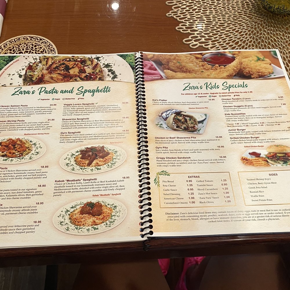 Zara’s Mediterranean Kitchen - Menu - Mediterranean Near Me - Spring, Texas Zara’s Mediterranean Kitchen - Menu - Mediterranean Near Me - Spring, Texas