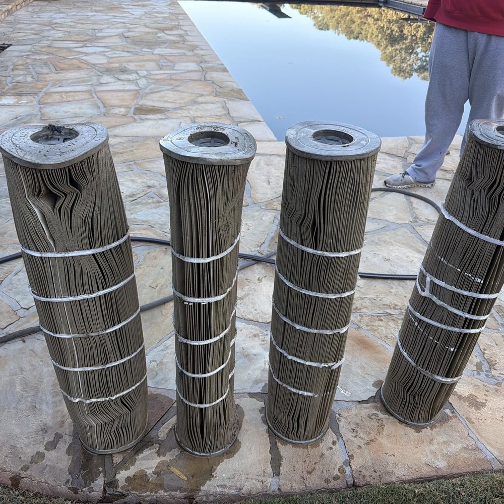 Andy's Pool Service - Dirty ruined pool filters. They didn't need cleaning.  They needed replacing - Pool & Hot Tub Service Near Me - Atlanta, Georgia
