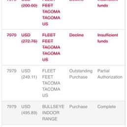 Bank screenshot