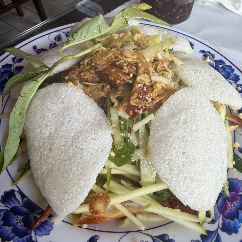 Oc A Chay - Mango and Squid salad with the prawn chips on top! - Vietnamese Near Me - San Gabriel, California Oc A Chay - Mango and Squid salad with the prawn chips on top! - Vietnamese Near Me - San Gabriel, California