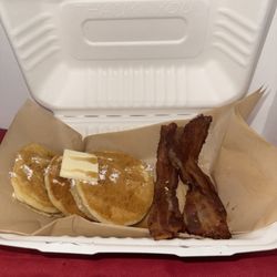 Choo Choo's - Mini pancakes with bacon only $7