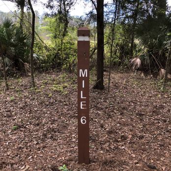 Jacksonville-Baldwin Rail-Trail - Mile marker near Halsema Trailhead (west) - Hiking Near Me - Jacksonville, Florida Jacksonville-Baldwin Rail-Trail - Mile marker near Halsema Trailhead (west) - Hiking Near Me - Jacksonville, Florida
