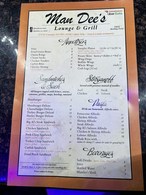 Menu photo 1 Mandee's Jazz Cafe Detroit, MI