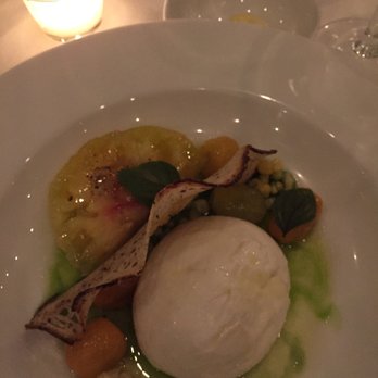 Sorellina - Burrata ( Sungold Tomatoes, Corn, Oregano, and Caraway Crostini - $21) - Italian Near Me - Boston, Massachusetts