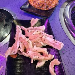 KPOT Korean BBQ & Hot Pot - Pork Cheek and Spicy Octopus for BBQ