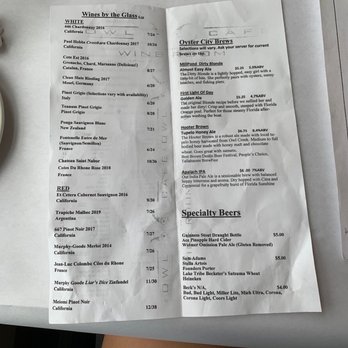 Owl Cafe - Menu drinks - Bars Near Me - Apalachicola, Florida Owl Cafe - Menu drinks - Bars Near Me - Apalachicola, Florida
