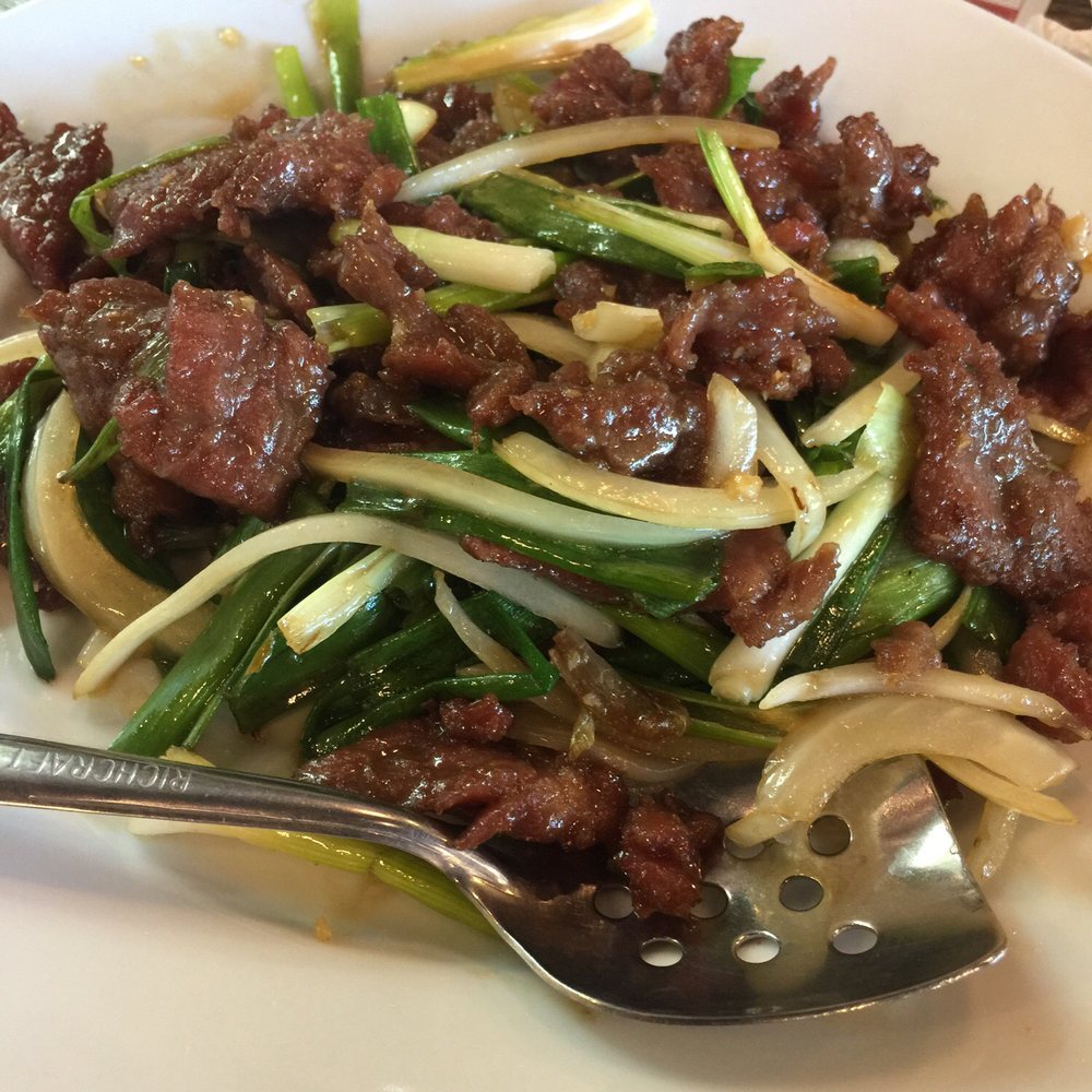 Chai Lan - #23 Stir Fry flank steak with vegetables in savory brown sauce, with rice - Chinese Near Me - Irvine, California Chai Lan - #23 Stir Fry flank steak with vegetables in savory brown sauce, with rice - Chinese Near Me - Irvine, California