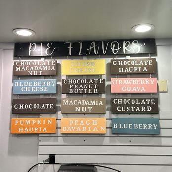 Ted's Bakery - Pie Flavors - Bakeries Near Me - Haleiwa, Hawaii
