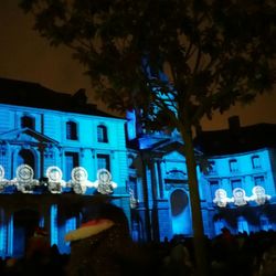 Mairie de Rennes - La mairie pendant les illuminations