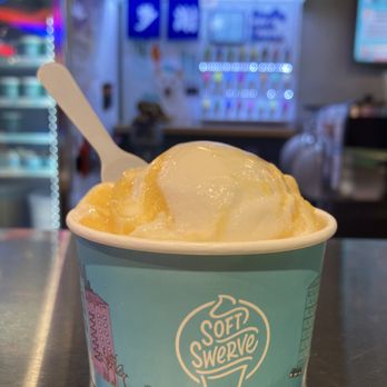 Soft Swerve - Mango coconut sorbet (vegan) - Ice Cream & Frozen Yogurt Near Me - Flushing, New York Soft Swerve - Mango coconut sorbet (vegan) - Ice Cream & Frozen Yogurt Near Me - Flushing, New York