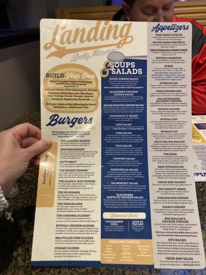 Menu photo 7 The Landing Eatery & Pub Liberty, MO