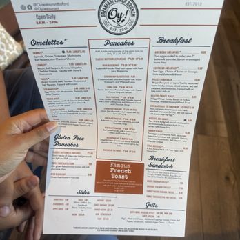 Oy! - Menu - Breakfast & Brunch Near Me - Buford, Georgia