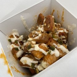 1 Smokery Pl. - Ghost bites with pork belly.  So tasty!  Not super spicy (could be spicier!) [GF]