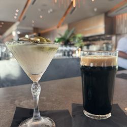 The Grill - Vodka martini and beer