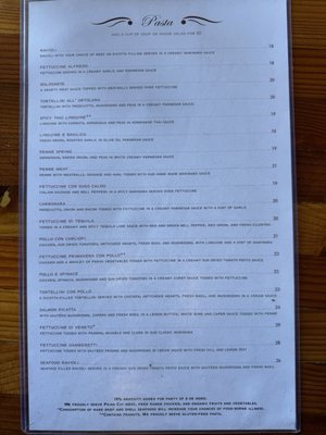 Menu photo 8 Pasta Pelican Restaurant Alameda, CA Menu photo 8 Pasta Pelican Restaurant Alameda, CA