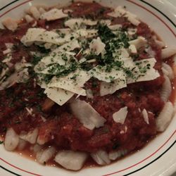 Amazing homemade cavatelli with fantastic marinara! If i could marry it, I would!! Yum!!