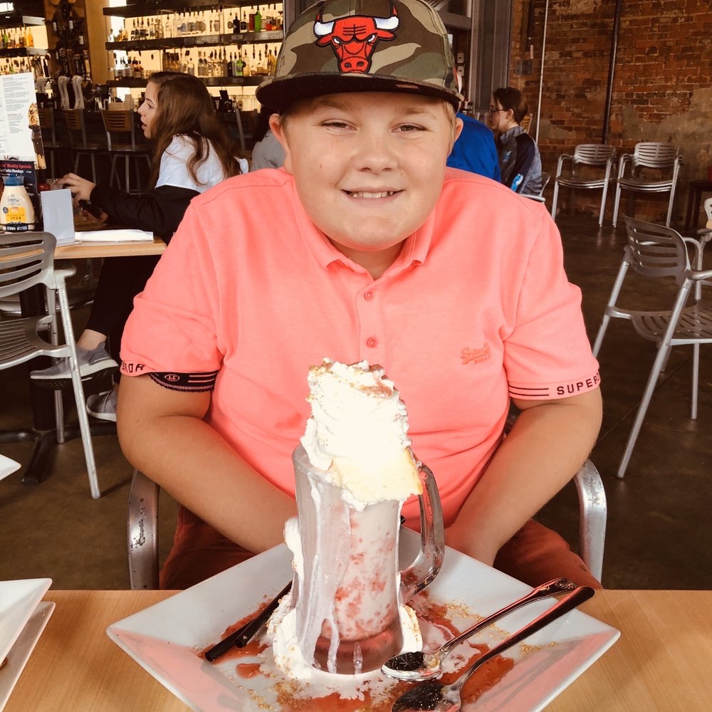 Grill Marks - Strawberry Cheesecake - this was crazy good - cheesecake on top! - American Near Me - Columbia, South Carolina