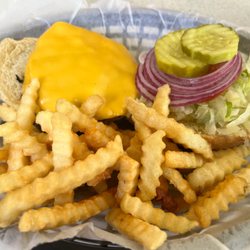 The Deli - Double Cheeseburger with French Fries