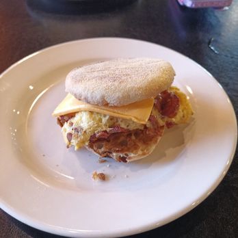 Rowlett Cafe - Bacon, Egg and Cheese muffin - Breakfast & Brunch Near Me - Rowlett, Texas