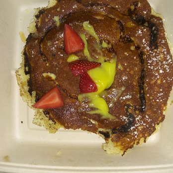 First Watch - Lemon Ricotta pancake, way to brown, I always get this but it never looked like that when we dine in. - Cafes Near Me - Columbus, Georgia First Watch - Lemon Ricotta pancake, way to brown, I always get this but it never looked like that when we dine in. - Cafes Near Me - Columbus, Georgia
