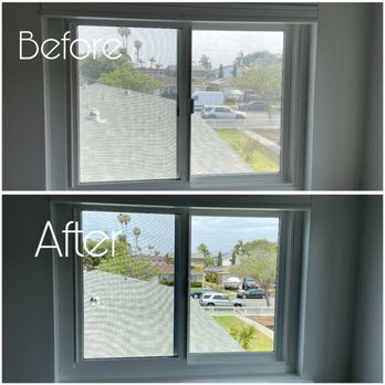 Charley's Cleaning Services - What a huge difference right! Post construction window cleaning. (Costa Mesa) - Window Washing Near Me - Irvine, California