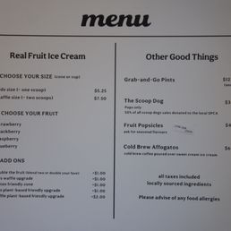 Menu Menu