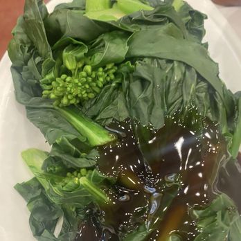 Crown Seafood Restaurant - Chinese Broccoli with Oyster Sauter - Dim Sum Near Me - Houston, Texas