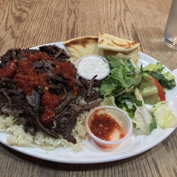 Muma Kitchen - Doner Kebab. A healthy portion of beef and rice. The salad just thrown on the plate. Not the best. Not the worst, just ok. - Turkish Near Me - Los Angeles, California Muma Kitchen - Doner Kebab. A healthy portion of beef and rice. The salad just thrown on the plate. Not the best. Not the worst, just ok. - Turkish Near Me - Los Angeles, California