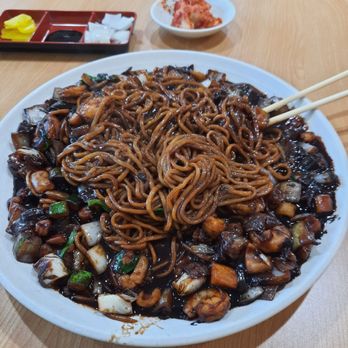 B Won - Black bean Noodle plate. - Korean Near Me - Federal Way, Washington B Won - Black bean Noodle plate. - Korean Near Me - Federal Way, Washington