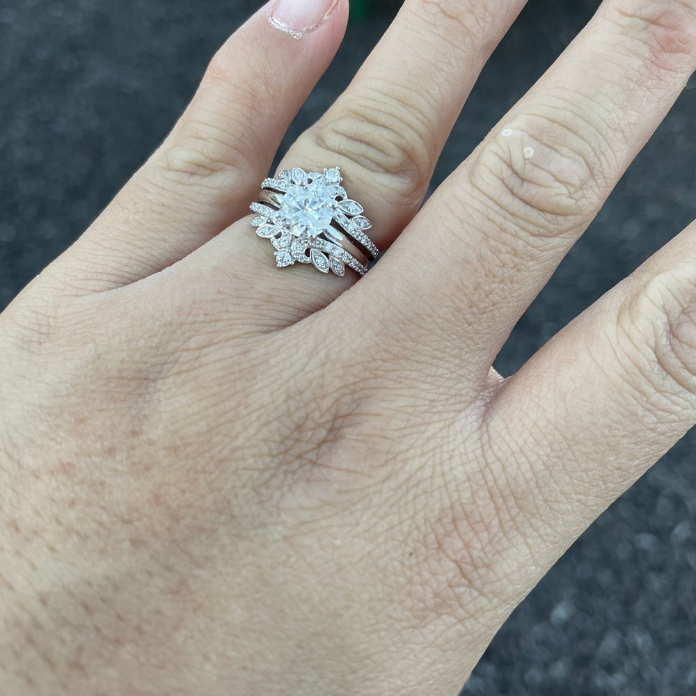Don't mind my dry hands and unpolished fingernails lol but I went in to get my ring cleaned and polished at Kay and was very pleased. Don't mind my dry hands and unpolished fingernails lol but I went in to get my ring cleaned and polished at Kay and was very pleased.