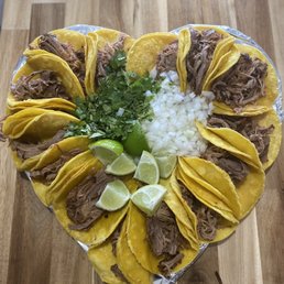 Heart Taco platter- Carnitas Heart Taco platter- Carnitas