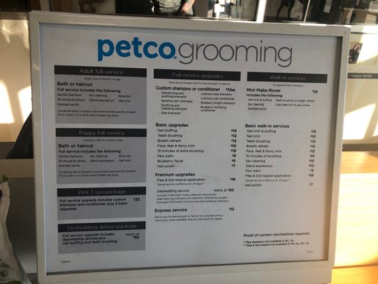 petco bath prices