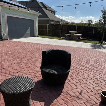 System Pavers - The back patio.. used to be grass.. not anymore. - Landscaping Near Me - Richardson, Texas