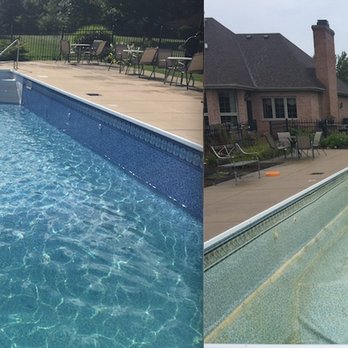 Minooka Pools - Before and after liner replacement - Pool & Hot Tub Service Near Me Minooka Pools - Before and after liner replacement - Pool & Hot Tub Service Near Me
