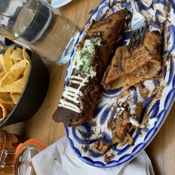 Casco Antiguo - Enchilada: the tortilla was too hard to eat - Mexican Near Me - Seattle, Washington