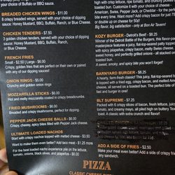 Bon Air Tavern - Menu