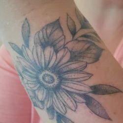 Ink & Dagger Tattoo - Left wrist (top)