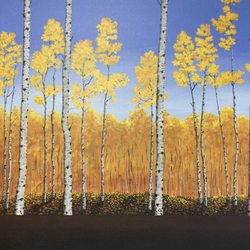 Jerome Artists Cooperative - Bernie Lopez, "Falling Leaves"