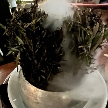 Nusr-Et Steakhouse - They dropped a big ass rosemary sprig....then poured liquid nitrogen on it. The smell was amazing - Steakhouses Near Me - Miami, Florida