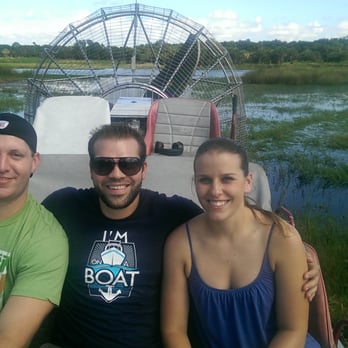 Central Florida Airboat Tours - Us out in the middle of the swamp on an air boat!!! - Boat Tours Near Me - Cocoa, Florida