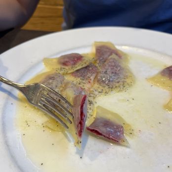 5 Torri - Inside the beet ravioli - such light and delicious pasta. - Italian Near Me - Cortina D'ampezzo, BL