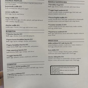 Madrez Cafe - Menu 2 - Coffee & Tea Near Me - Flagstaff, Arizona