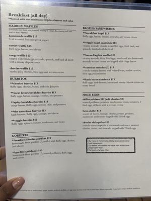 Menu photo 4 Madrez Cafe Flagstaff, AZ