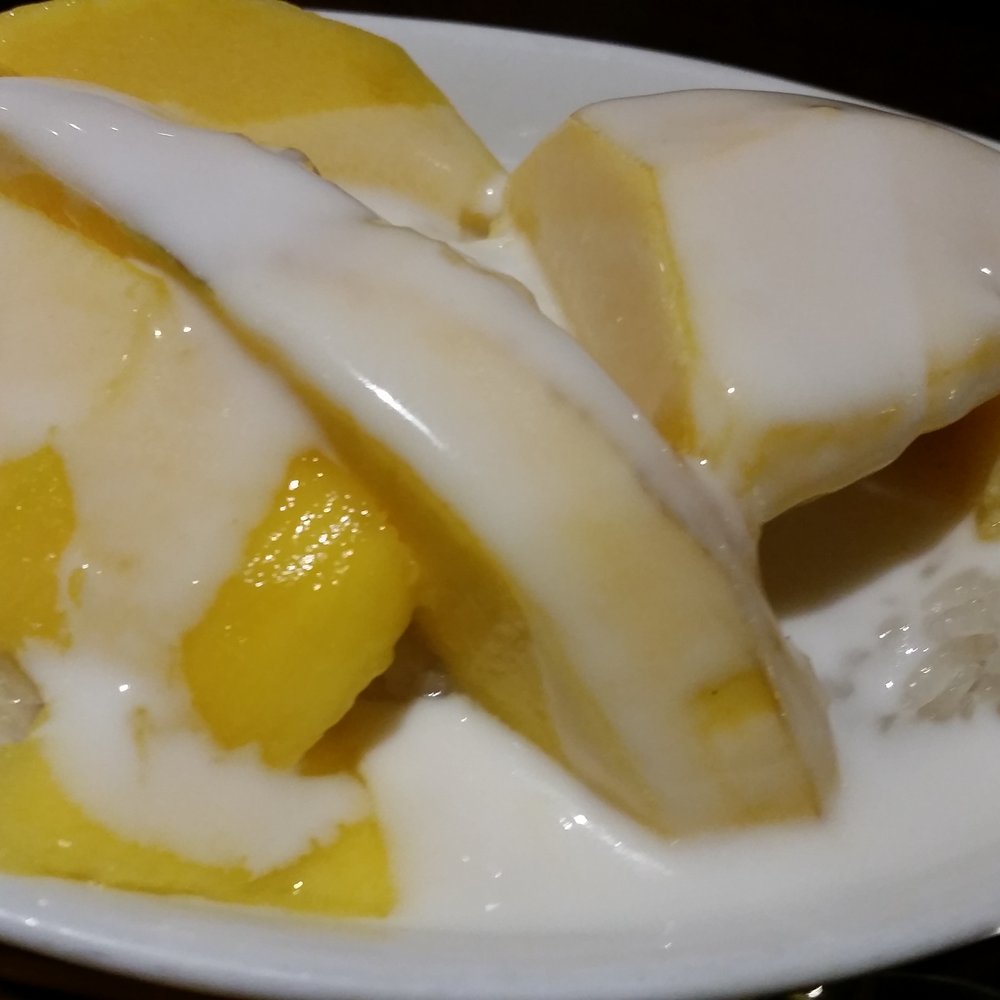 Basil Leaf Vietnamese Restaurant - Mango sticky rice pudding - Vietnamese Near Me - Albuquerque, New Mexico Basil Leaf Vietnamese Restaurant - Mango sticky rice pudding - Vietnamese Near Me - Albuquerque, New Mexico