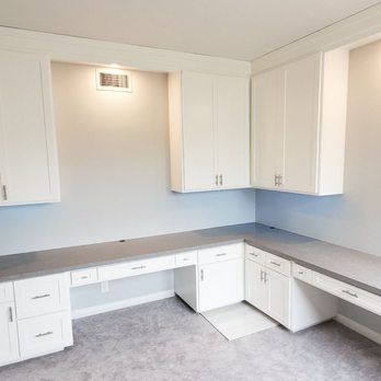 Alfred Cabinets - Home office cabinets with built-in lighting - Cabinetry Near Me - Fullerton, California