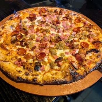 Aces & Ales - Meat Lovers pie - Sports Bars Near Me - Las Vegas, Nevada