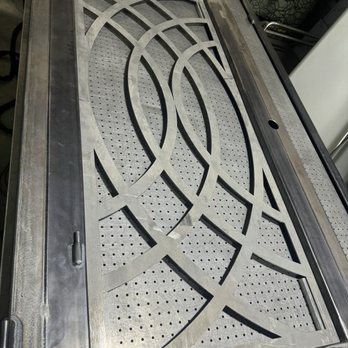 Teckfab Welding and Fabrication - Steel entry door panel designed and laser cut. - Metal Fabricators Near Me - San Valley, California Teckfab Welding and Fabrication - Steel entry door panel designed and laser cut. - Metal Fabricators Near Me - San Valley, California
