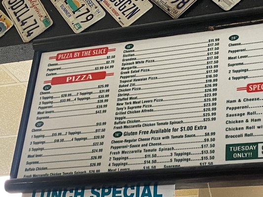 Menu photo 1 Tony's New York Pizza Houston, TX Menu photo 1 Tony's New York Pizza Houston, TX